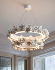 Illunor | Elegant Chandelier with Modern Touch of Ceramic Flowers 1