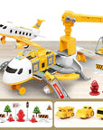 Interactive Aeroplane Toy with Accessories for Kids – Yellow/Blue/Red, Ages 1+ 0