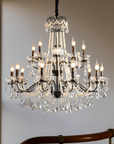 Iris | Sophisticated Black Crystal French Chandelier 4