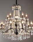 Iris | Sophisticated Black Crystal French Chandelier 5