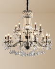 Iris | Sophisticated Black Crystal French Chandelier 6