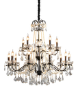 Iris | Sophisticated Black Crystal French Chandelier 7