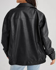 Ivana | Stylish Oversized Leather Bomber Jacket for Women - Effortless Fashion 2