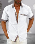 Jackson | Casual Mens Short Sleeve Button Up Shirt 0