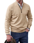 Jackson | Classic Black Cashmere Pullover Sweater for Men 4