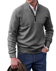 Jackson | Classic Black Cashmere Pullover Sweater for Men 7