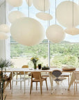 Japanese Harmony Pendant Light – Adjustable Height Mulberry Paper Hanging Light for Kitchen and Living Room Decor 6