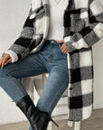 Juliette | Long Plaid Teddy Fleece Winter Coat for Women – Soft & Chic 1