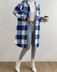 Juliette | Long Plaid Teddy Fleece Winter Coat for Women – Soft & Chic 2