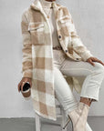 Juliette | Long Plaid Teddy Fleece Winter Coat for Women – Soft & Chic 3