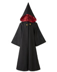 Kids Hooded Wizard Halloween Costume Set | Robe Glasses Hat 1