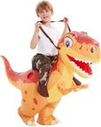 Kids Inflatable Halloween Dinosaur Costume | Ride-On T-Rex with Fan 3