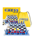 Kids Wooden Chess Set - Fun Learning Tool for Strategic Thinking - 30x30 cm with Chess Pieces 1