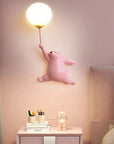 Kids’ Wall Lamp Cartoon Design Soft Light Durable Resin 0