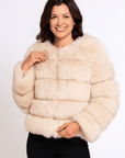 Kirsten | Women's Short Fluffy Faux Fur Winter Jacket 12