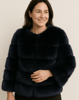 Kirsten | Women's Short Fluffy Faux Fur Winter Jacket 13