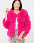 Kirsten | Women's Short Fluffy Faux Fur Winter Jacket 17