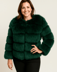 Kirsten | Women's Short Fluffy Faux Fur Winter Jacket 4
