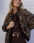 Leah | Women's Leopard Print O-Neck Wool Winter Jacket 3