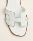 Leather Flat Sandals for Women with Adjustable Cut Out Straps – Comfortable Everyday Footwear 3