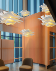 Leofora | Elegant Floral Leaf Hanging Ceiling Lamp 4