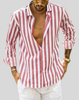 Liam | Modern Slim Fit Striped Men's Shirt 0