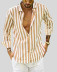 Liam | Modern Slim Fit Striped Men's Shirt 1