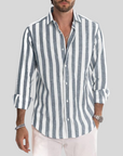 Liam | Modern Slim Fit Striped Men's Shirt 5
