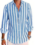 Liam | Modern Slim Fit Striped Men's Shirt 8
