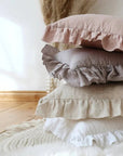 LinenRuffle | Elegant Soft Textured Decorative Pillow Cover 2