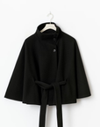 LorezaCape | Elegant Chic Women's Winter Cape Coat with High Collar 7