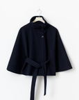 LorezaCape | Elegant Chic Women's Winter Cape Coat with High Collar 9