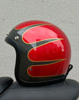 Low Profile Vintage Motorcycle Helmet - DOT and ECE Approved 11