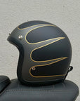 Low Profile Vintage Motorcycle Helmet - DOT and ECE Approved 12