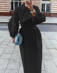Luciana | Classic Women's Wool Winter Coat with Oversized Lapel Style 3