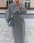 Luciana | Classic Women's Wool Winter Coat with Oversized Lapel Style 7