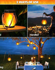 LumaGlow | Stylish Waterproof Solar Lantern with Flickering Flame Effect 4