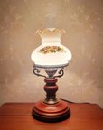 LumaSophie – Classic Red-Brown Urn Table Lamp 1