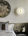 Lumenda | Modern Alab Marble LED Wall Lamp for Minimalist Elegance 5