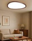 LumiGrain | Modern Ultra Thin Dark Wooden Ceiling Lamp 2
