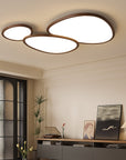 LumiGrain | Modern Ultra Thin Dark Wooden Ceiling Lamp 3