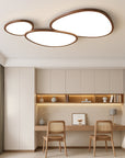 LumiGrain | Modern Ultra Thin Dark Wooden Ceiling Lamp 4