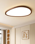 LumiGrain | Modern Ultra Thin Dark Wooden Ceiling Lamp 5
