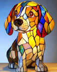 LumiPup | Stained Glass Dog Design Decorative Table Lamp Night Light 1