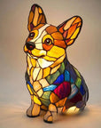 LumiPup | Stained Glass Dog Design Decorative Table Lamp Night Light 5