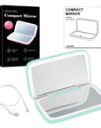 Luminara | Elegant Compact LED Makeup Mirror with Dual Magnification 12