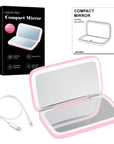 Luminara | Elegant Compact LED Makeup Mirror with Dual Magnification 1