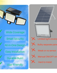 LumosGuard | Ultra-Bright Solar Motion Sensor Security Light for Outdoors 2