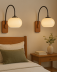 Lumoza | Modern Bauhaus-style Swivel Wall Lamp in Khaki 1
