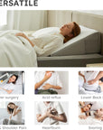 Lunaria | Comfortable Gel Memory Foam Wedge Pillow for Acid Reflux Relief 3